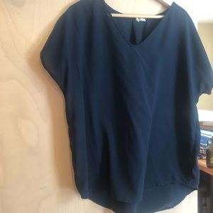 Navy Casual Blouse